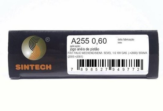 Anel Do Pistão Sintech - A255 0,60 - Palio \ Palio Weekend \ Siena \ Strada 