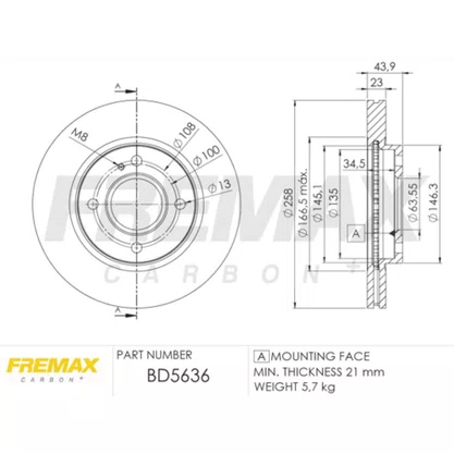 Disco de Freio da Ford FO14F (Múltiplo 2)
