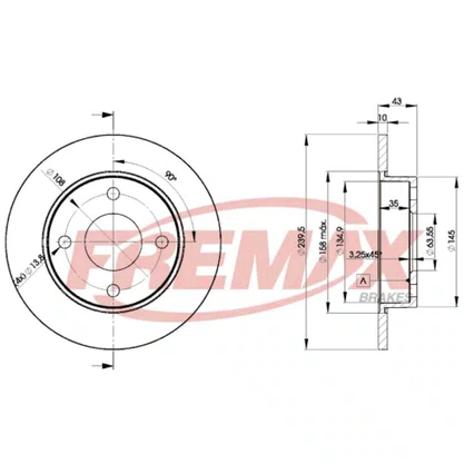 Disco de Freio da Ford FO1F (Múltiplo 2)