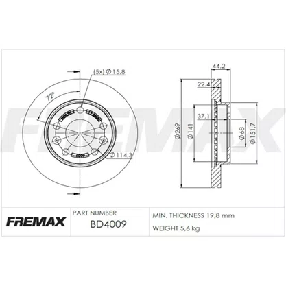 Disco de Freio da Renault R10F (Múltiplo 2)