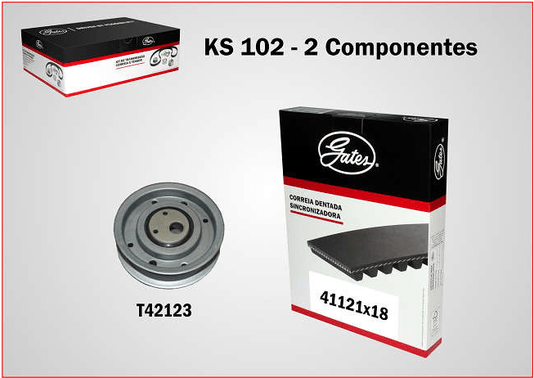 KIT DA CORREIA SINCRONIZADORA GATES - KS-102