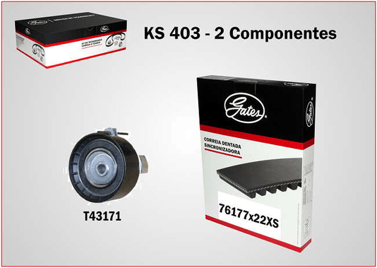 KIT DA CORREIA SINCRONIZADORA GATES - KS-403