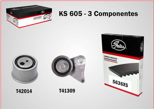 KIT DA CORREIA SINCRONIZADORA GATES - KS-605