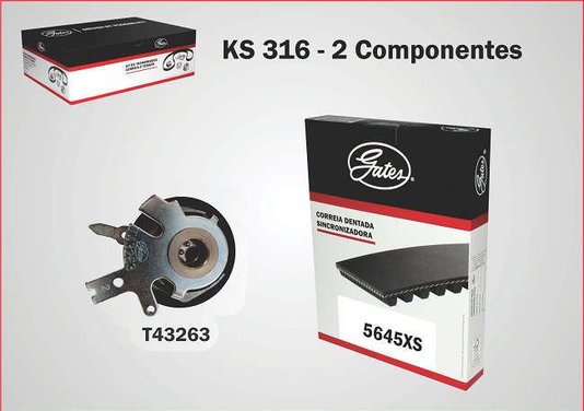 Kit Da Correia Sincronizadora Gates - Ks316 - S10 