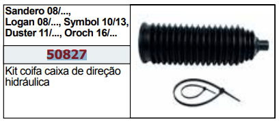 Kit Coifas Caixa Direção Hidráulica Dianteiro Dir Esq Kit Cia - 50827