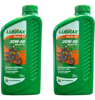 Kit Óleo Lubrax Moto 4T 20W50 2un