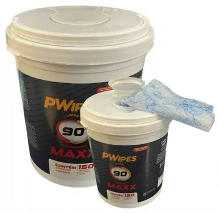 Lenço Umedecido Desengraxante PWIPES 90 MAXX