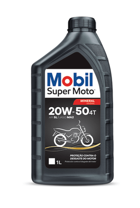 ÓLEO DO MOTOR MINERAL 20W-50 1L MOBIL -  4T20W-50