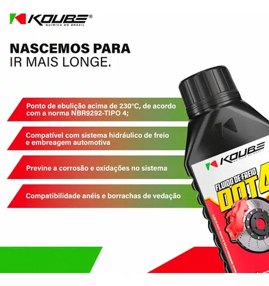 Fluido de Freio DOT 4 Koube 500ML