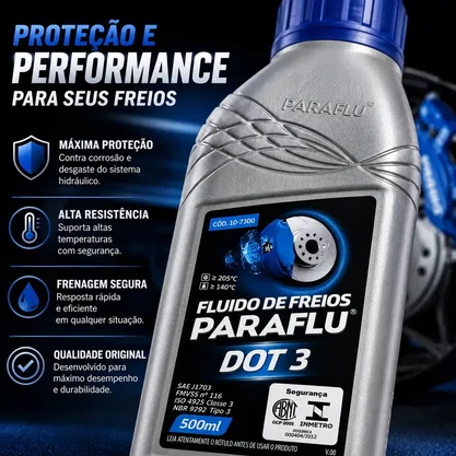 Óleo Fluido Freios Paraflu Dot 3
