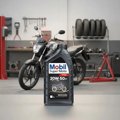 Óleo Mobil Super Moto 4T 20W-50 1Litro