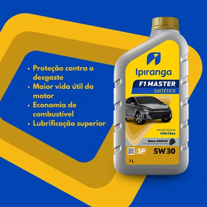 Óleo motor Ipiranga F1 Master Sintético SP SAE 5W30 1 litro