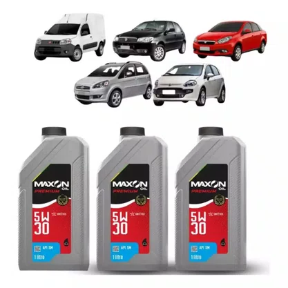Kit Óleo de Motor 5W30 Maxon Premium Sintético 3un