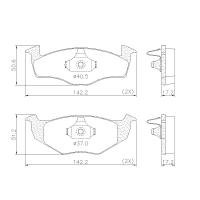 PASTILHA DE FREIO DIANTEIRA LONAFLEX - P-353 BOSCH PASTILHA DE FREIO DIANTEIRA LONAFLEX - P-353 BOSCH