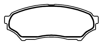 PASTILHA DE FREIO DIANTEIRO ECOPADS - ECO1316 -
