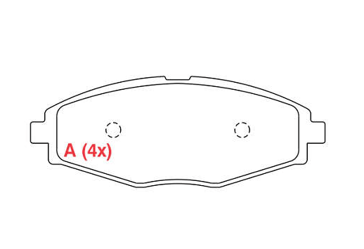 PASTILHA DE FREIO DIANTEIRO SYL - SYL2263 - H-1 STAREX HR