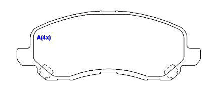 PASTILHA DE FREIO DIANTEIRO TRW - RCPT11770 SISTEMA AKEBONO