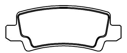 PASTILHA DE FREIO TRASEIRA LONAFLEX - P-796 - 0 C70  S40