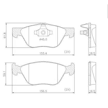 PASTILHA FREIO FIAT F20L