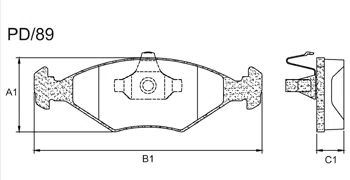 PASTILHA FREIO FIAT F21LF