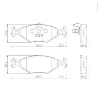 PASTILHA FREIO FIAT F21LF