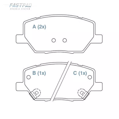PASTILHA FREIO FIAT F27W