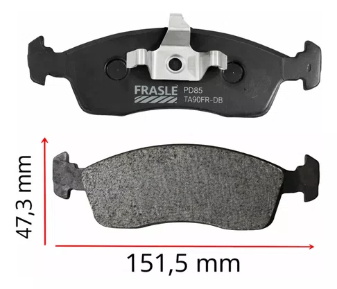 Pastilha de freio dianteira Fras-le PD85