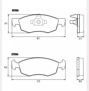 PASTILHA FREIO FIAT F29L