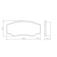 PASTILHA FREIO FIAT  F4L