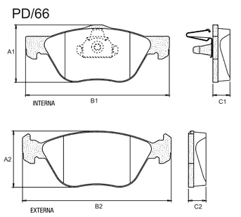 PASTILHA FREIO FIAT  F5F