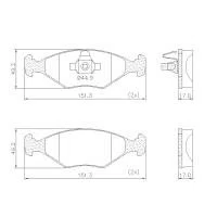 PASTILHA FREIO FIAT  F6L