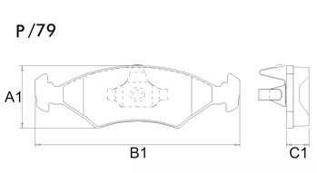 PASTILHA FREIO FORD FO21L