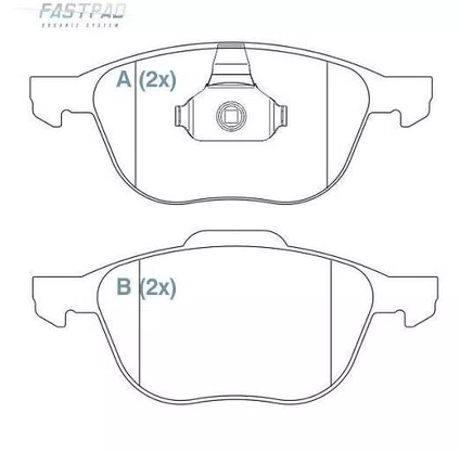 PASTILHA FREIO FORD FO23W