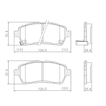 PASTILHA FREIO FORD FO29L