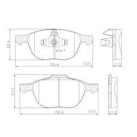 PASTILHA FREIO FORD  FO3L