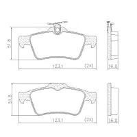 PASTILHA FREIO FORD  FO4L