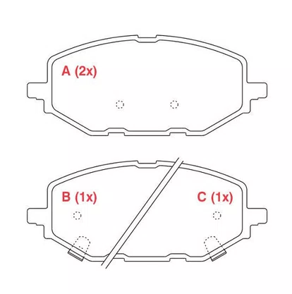 PASTILHA FREIO GM