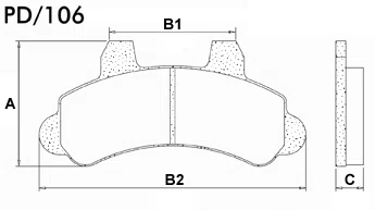 PASTILHA FREIO GM G18L