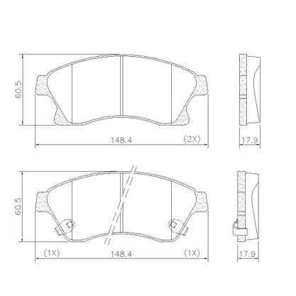 PASTILHA FREIO GM G36L