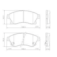 PASTILHA FREIO GM G36L