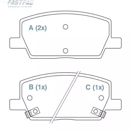 PASTILHA FREIO GM G42W