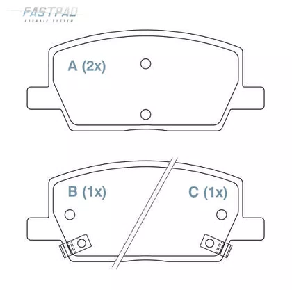 PASTILHA FREIO GM G42W