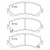 PASTILHA FREIO GM G43W