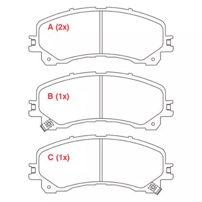 PASTILHA FREIO GM G43W