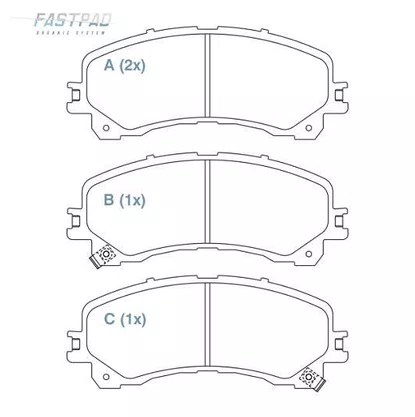 PASTILHA FREIO GM G43W