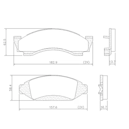 PASTILHA FREIO GM  G9L