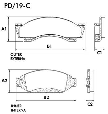 PASTILHA FREIO GM  G9L