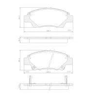 PASTILHA FREIO HONDA H13F