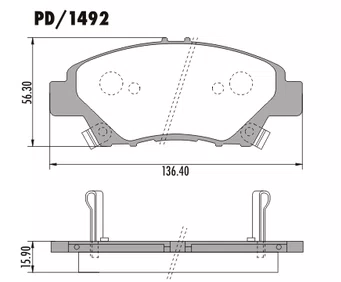 PASTILHA FREIO HONDA H13F