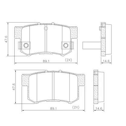 PASTILHA FREIO HONDA  H1F